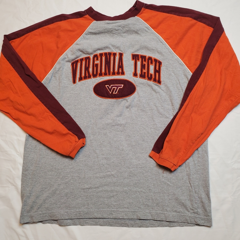 Virginia Tech Embroidered Long Sleeve Shirt Size